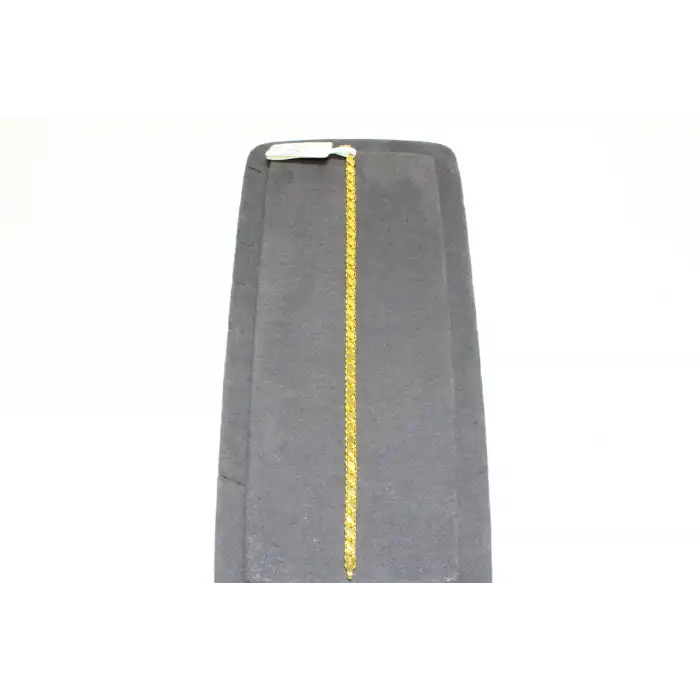 14 Ayar Altın Pullu Künye Bileklik