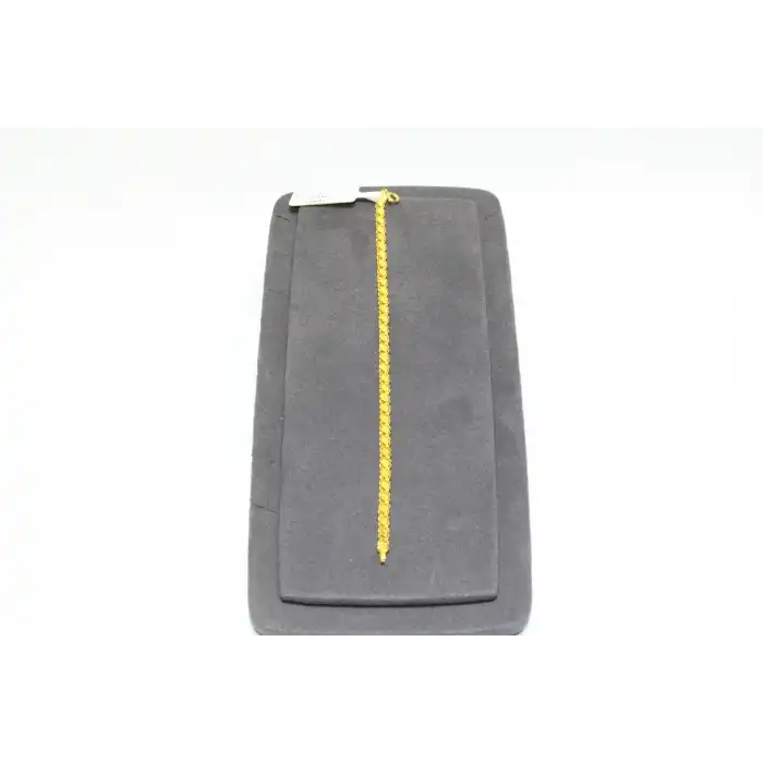 14 Ayar Altın Pullu Zincir Model Bileklik Künye