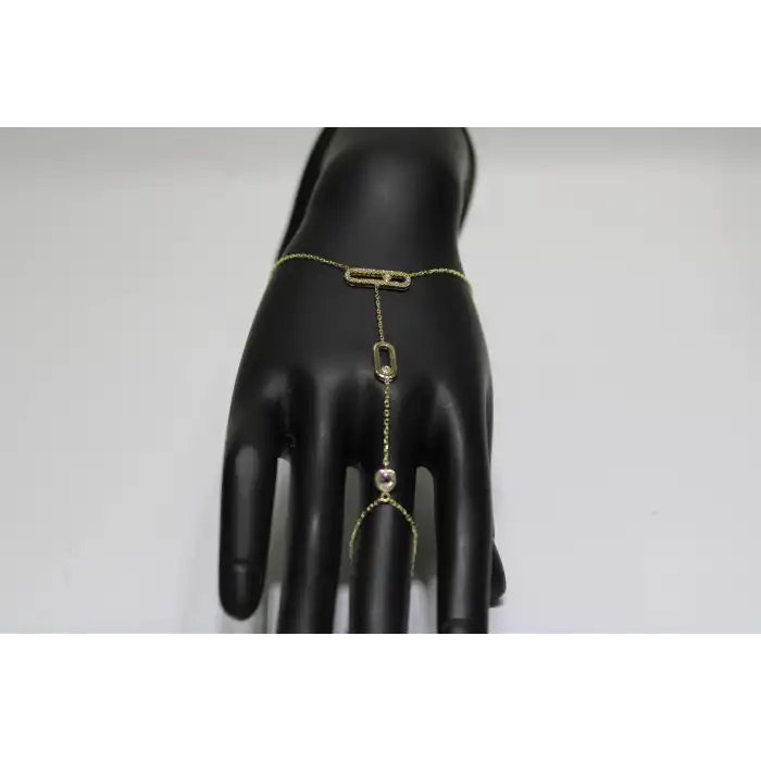 14 Ayar Altın Şık ve Zarif Şahmeran Bileklik