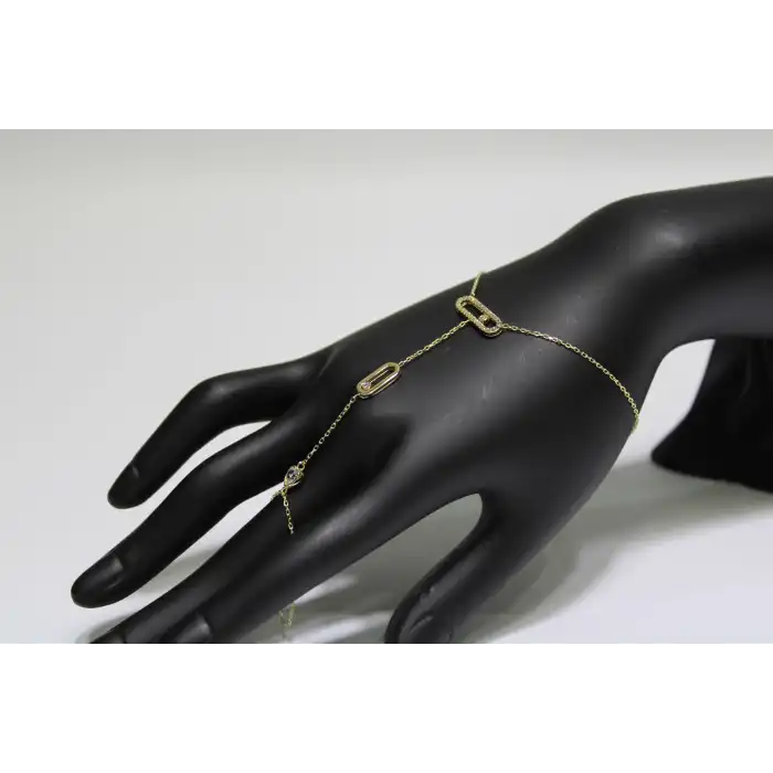 14 Ayar Altın Şık ve Zarif Şahmeran Bileklik