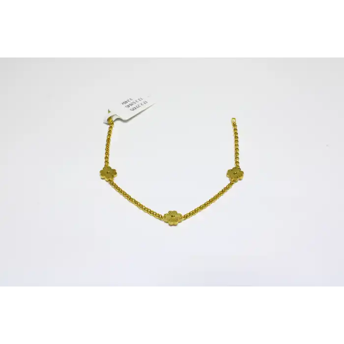 14 Ayar Altın Yonca Bileklik