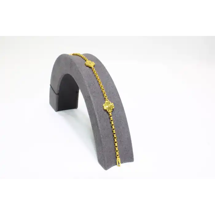 14 Ayar Altın Yonca Bileklik