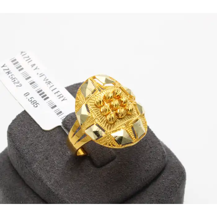 14 Ayar Aynalı Dorikalı Yüzük