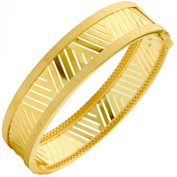 14 Ayar Aynalı Kelepçe Bilezik