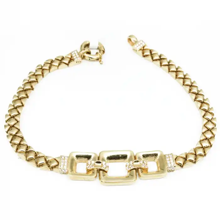 14 Ayar Baklava Desen Bileklik