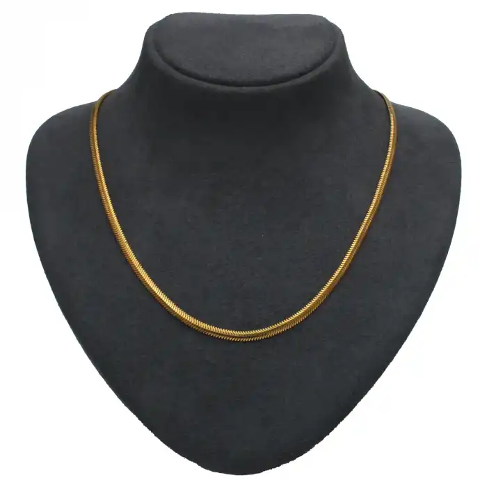 14 Ayar Balıksırtı Ezme Kolye