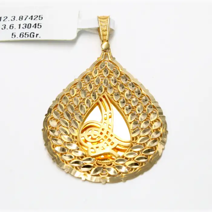 14 Ayar Başak Damla Model Kolye Ucu