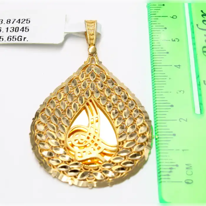 14 Ayar Başak Damla Model Kolye Ucu