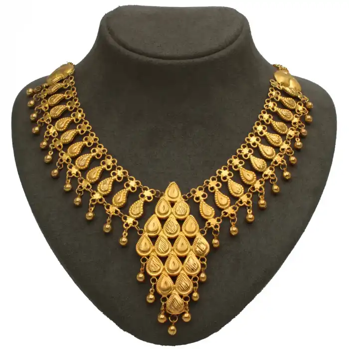 14 Ayar Baskı Kişnişli Kolye