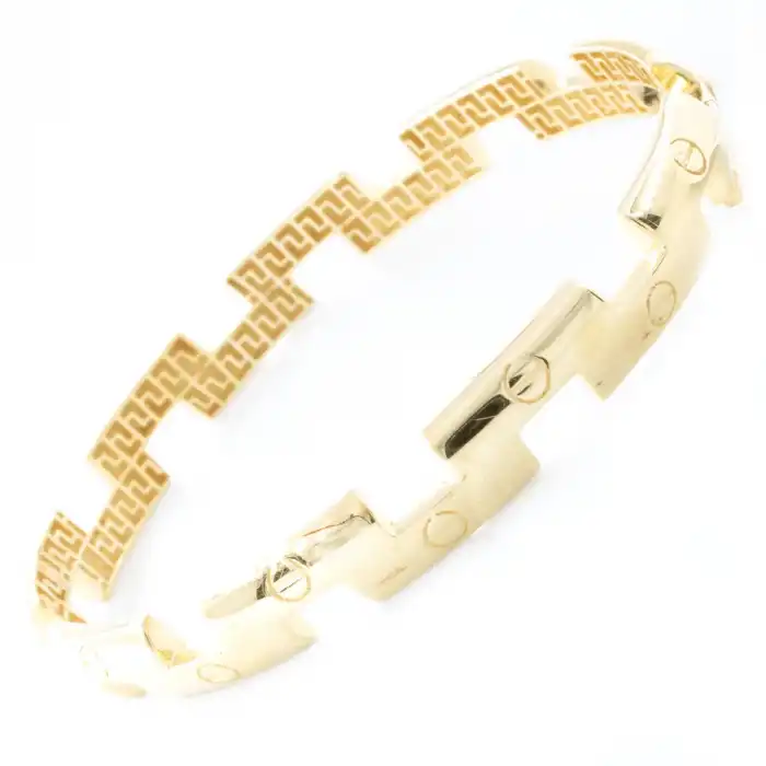 14 Ayar Cartier Girinti Kelepçe