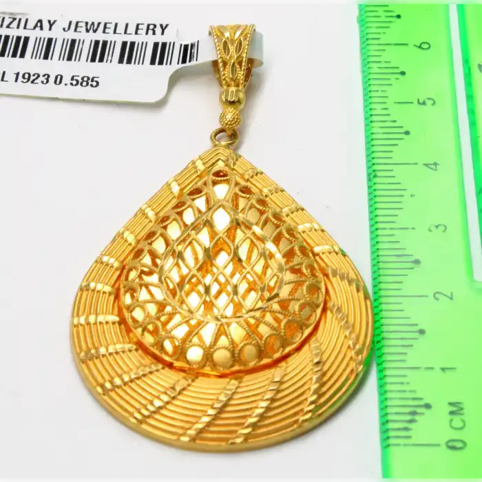 14 Ayar Damla Model Kolye Ucu