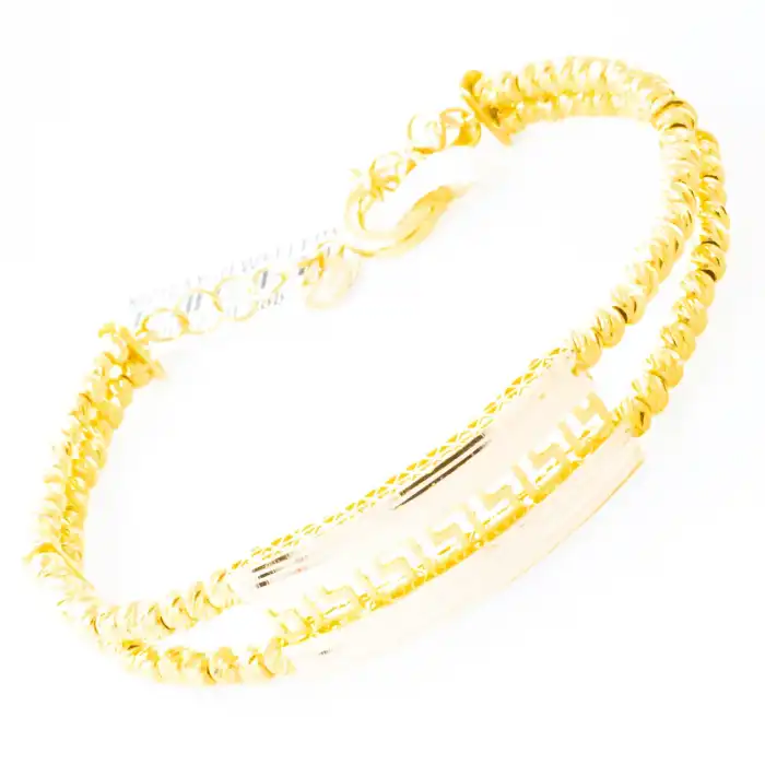 14 Ayar Desen Dorikalı Bilezik