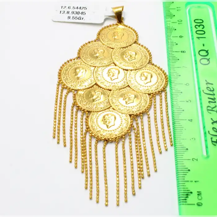 14 Ayar Dokuz Kardeş Kolye Ucu