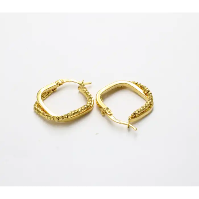 14 Ayar Dorika Kare Küpe