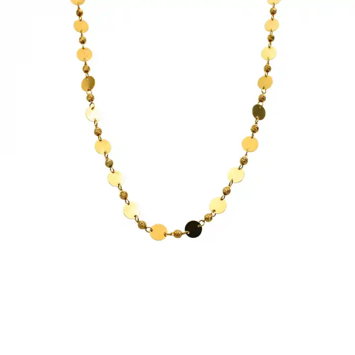 14 Ayar Dorika Pul Minimal Kolye