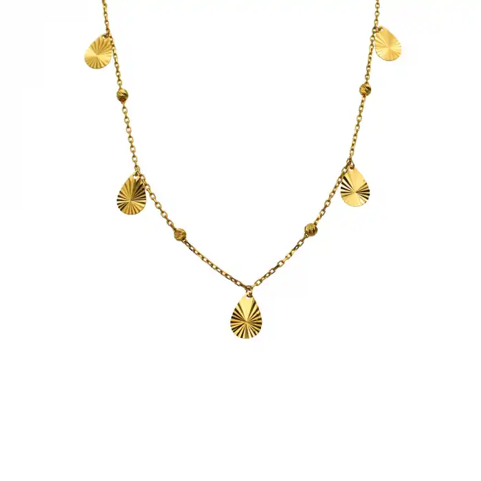 14 Ayar Dorika Pul Minimal Kolye