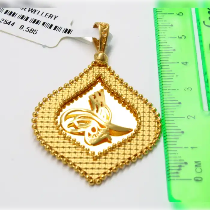 14 Ayar Dorika Tuğra Kolye Ucu