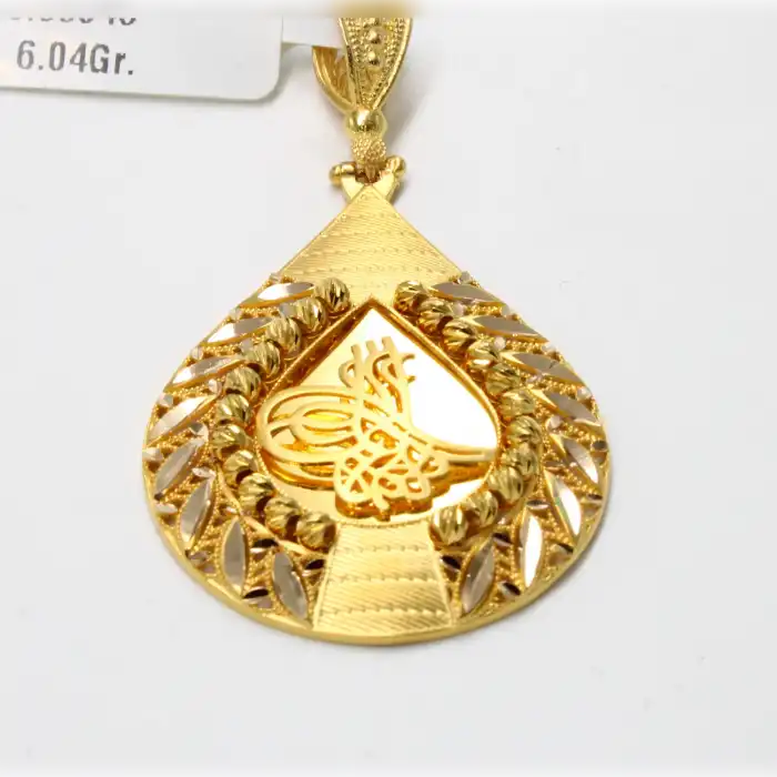 14 Ayar Dorikalı Başaklı Kolye Ucu