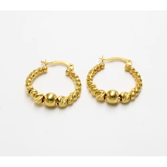 14 Ayar Dorikalı Küpe