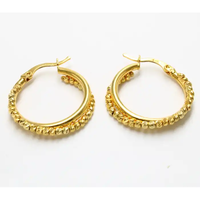 14 Ayar Dorikalı Küpe