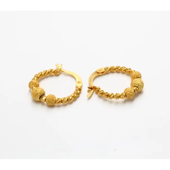 14 Ayar Dorikalı Küpe