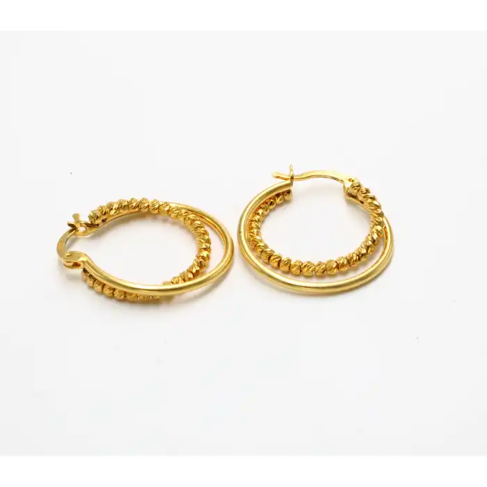 14 Ayar Dorikalı Küpe