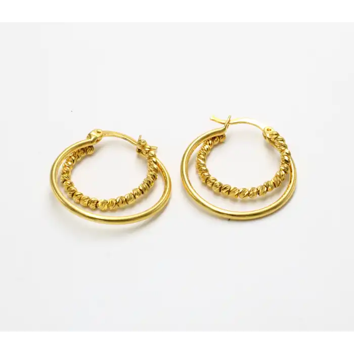 14 Ayar Dorikalı Küpe