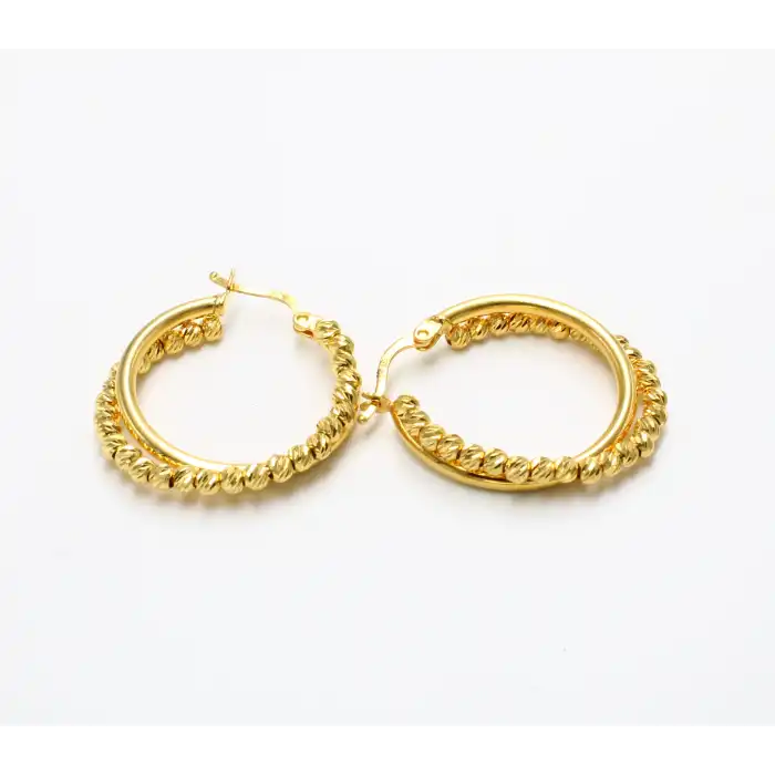 14 Ayar Dorikalı Küpe