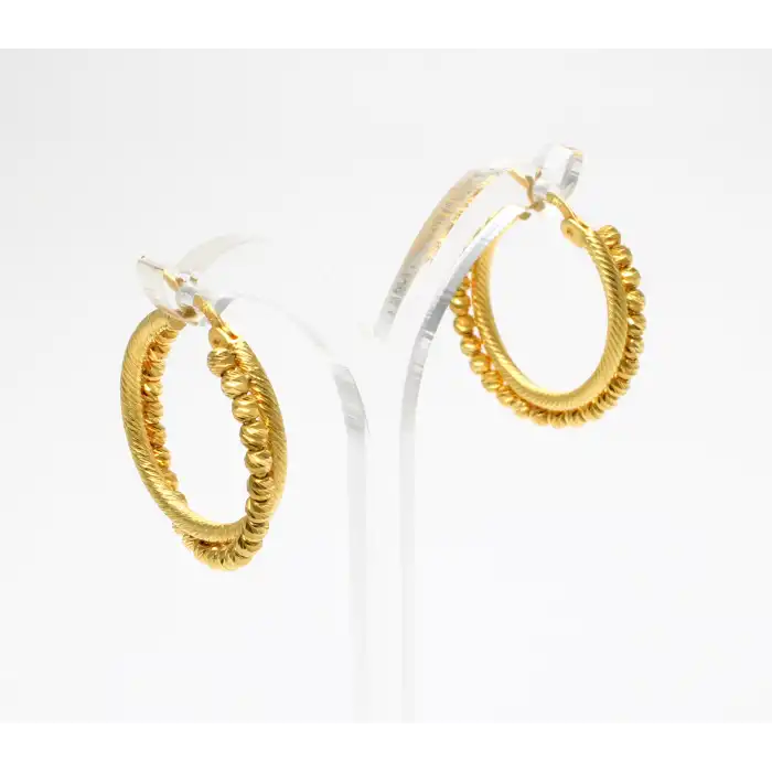 14 Ayar Dorikalı Küpe