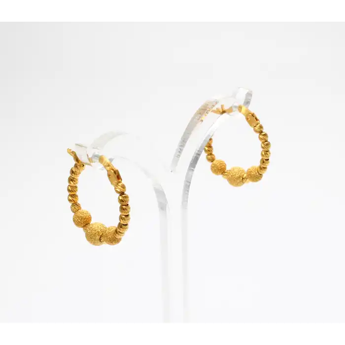 14 Ayar Dorikalı Küpe