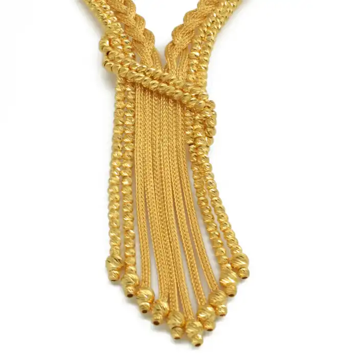 14 Ayar Dorikalı Örgü Kalze Set