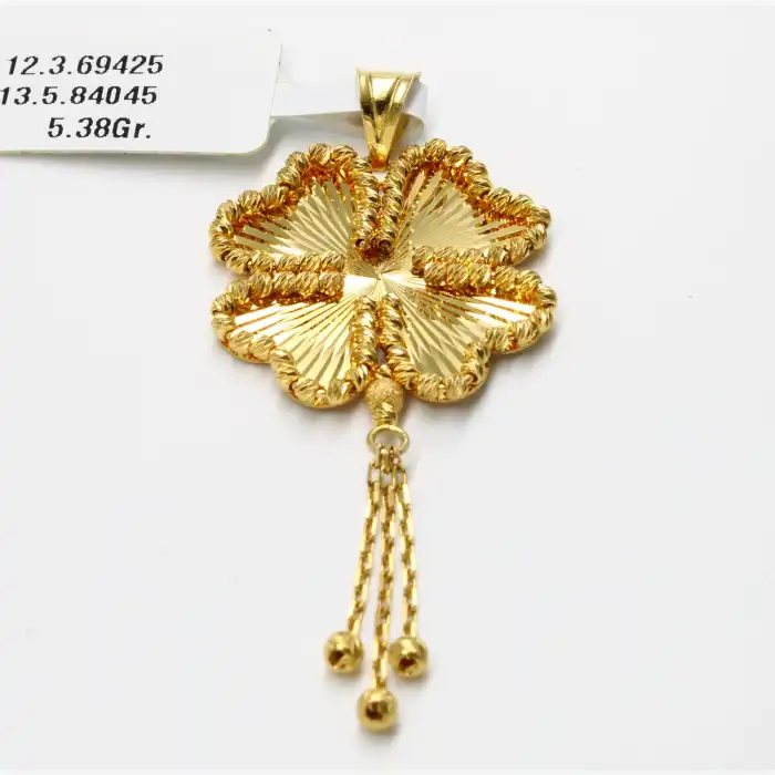 14 Ayar Dorikalı şık Tasarım Kolye Ucu