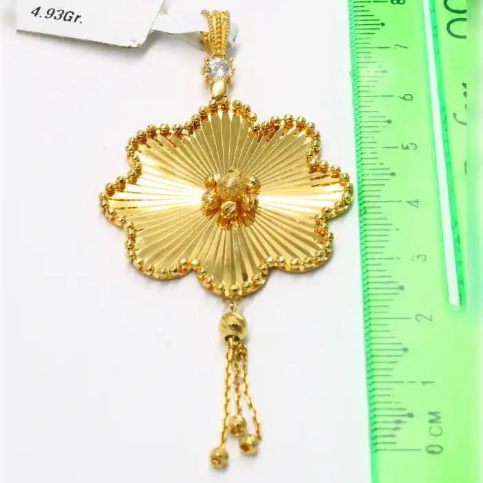 14 Ayar Dorikalı Taşlı Kolye Ucu