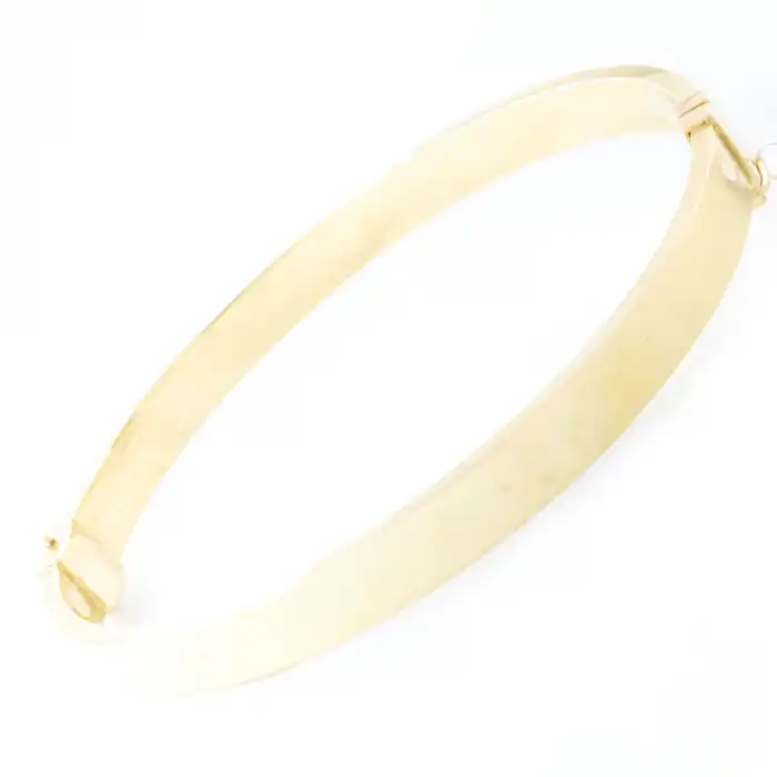 14 Ayar Düz Kelepçe Bilezik