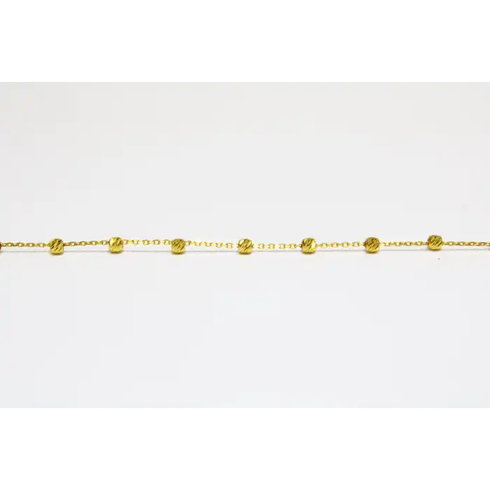 14 Ayar Gerçek Altın Dorikalı Bileklik