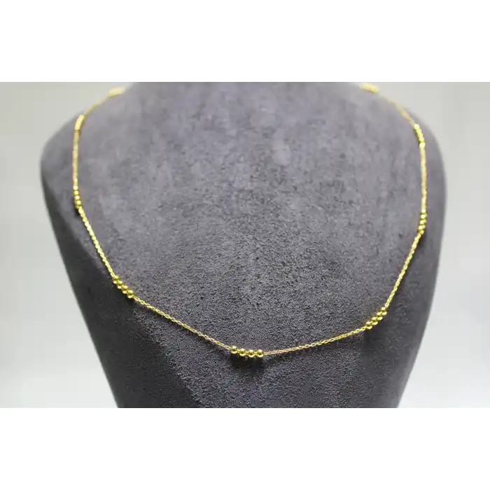 14 Ayar Gerçek Altın Dorikalı Zincir