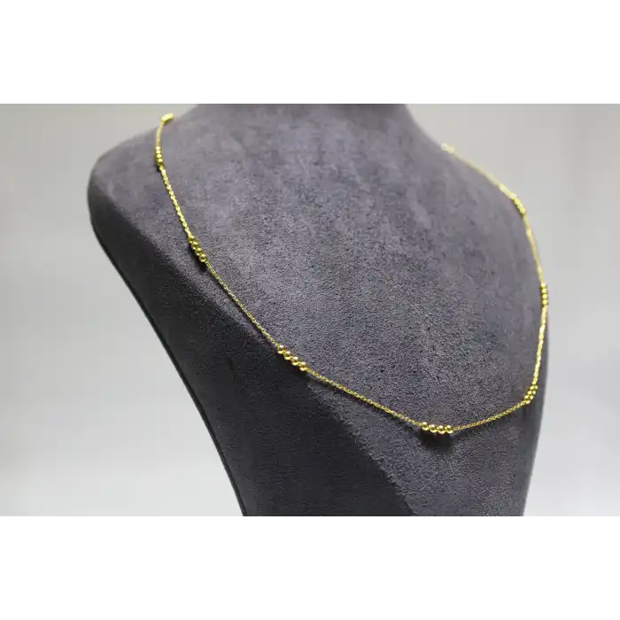 14 Ayar Gerçek Altın Dorikalı Zincir