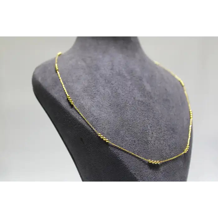 14 Ayar Gerçek Altın Dorikalı Zincir