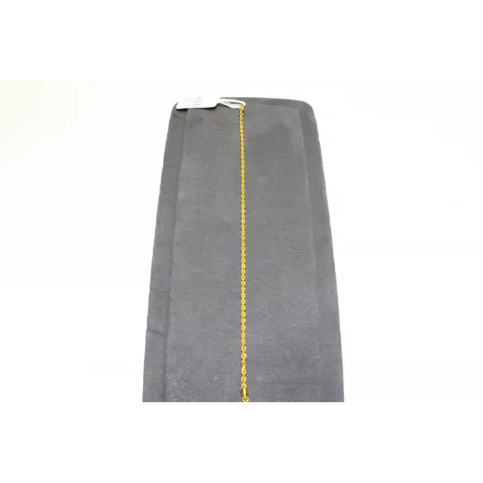 14 Ayar Gerçek Altın Günlük Halat Künye Bileklik