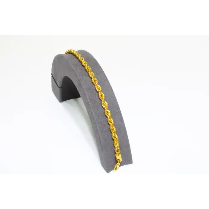 14 Ayar Gerçek Altın Halat Künye