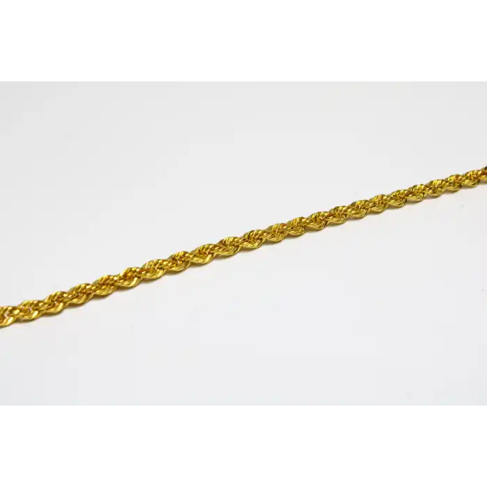 14 Ayar Gerçek Altın Halat Künye