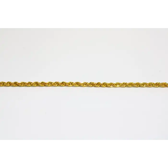 14 Ayar Gerçek Altın Halat Künye