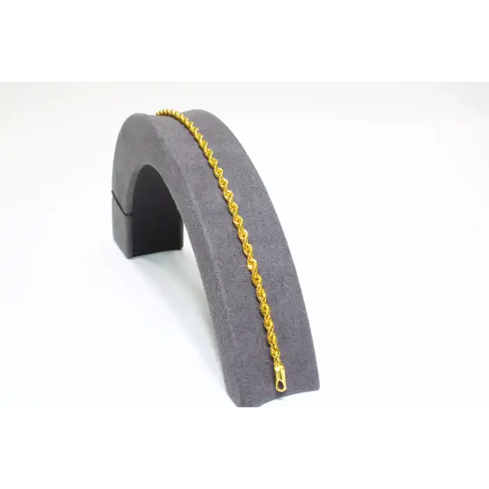 14 Ayar Gerçek Altın Halat Künye