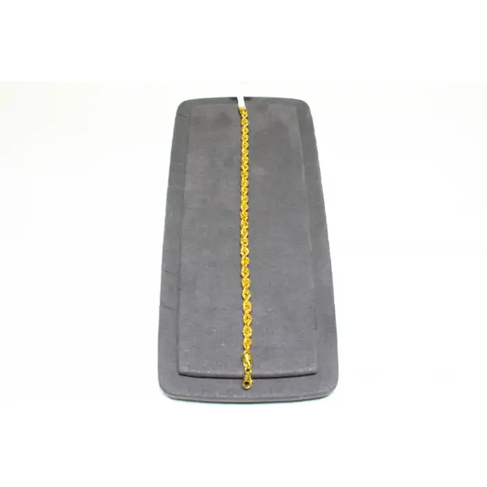 14 Ayar Gerçek Altın Halat Künye