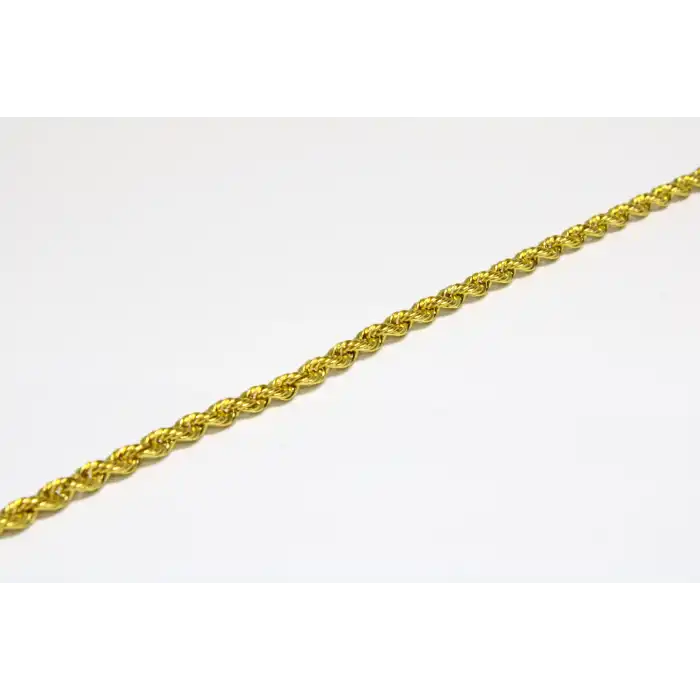 14 Ayar Gerçek Altın Halat Künye