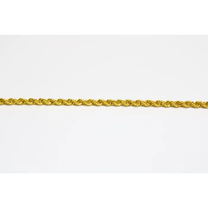 14 Ayar Gerçek Altın Halat Künye KNY4079