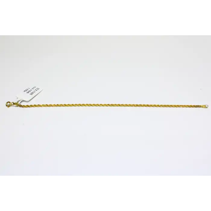 14 Ayar Gerçek Altın Halat Künye KNY4079