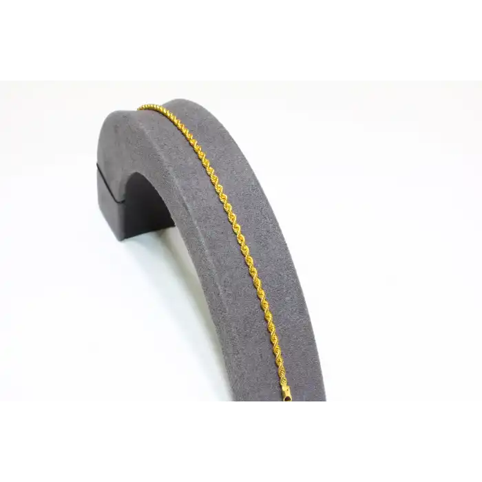 14 Ayar Gerçek Altın Halat Künye KNY4079