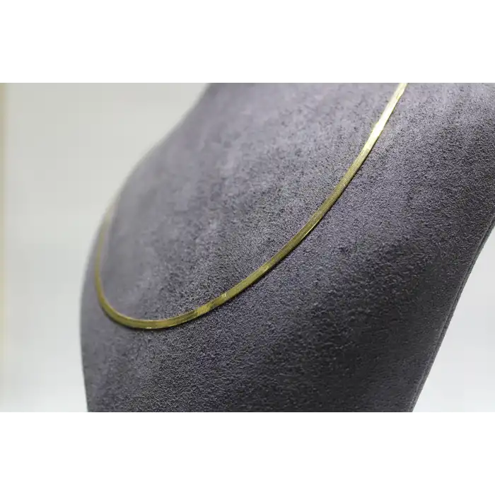 14 Ayar Gerçek Altın İtalyan Ezmesi Kolye