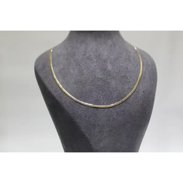 14 Ayar Gerçek Altın İtalyan Ezmesi Kolye